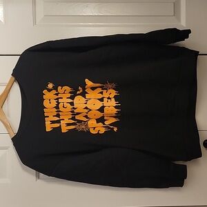 SHEIN Classic Black Polyester Sweatshirt-1